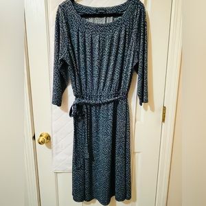 Lands' End Women's Plus Size Super Soft 3/4 Sleeve Dress